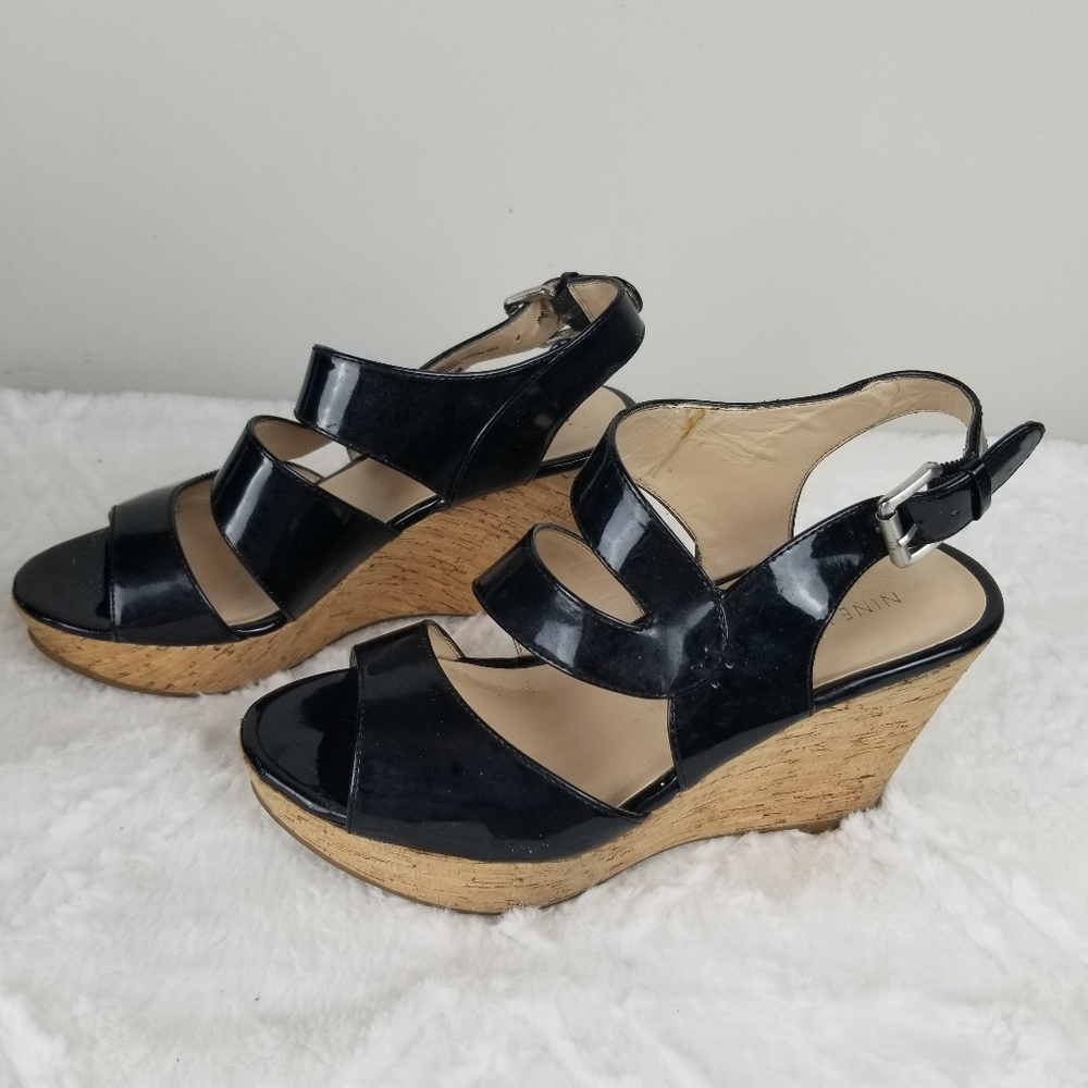 Nine West Edalina Cork wedges